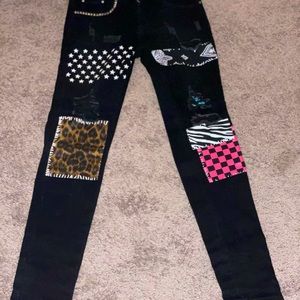 Amiri Inspired Patchwork Jeans